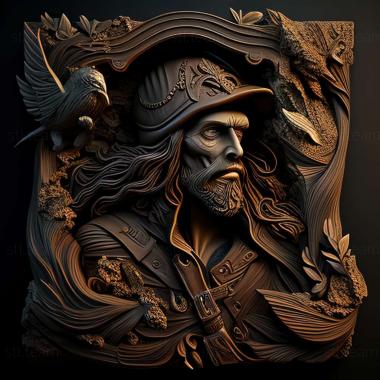 3D model Pirates of the Black Cove game (STL)